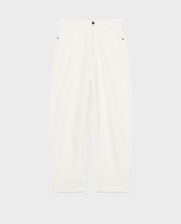 SYDONIE - BALLOON - 7/8 cotton jeans 106 denim offwhite
