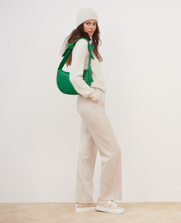 BLANDINE - Flannel straight trousers