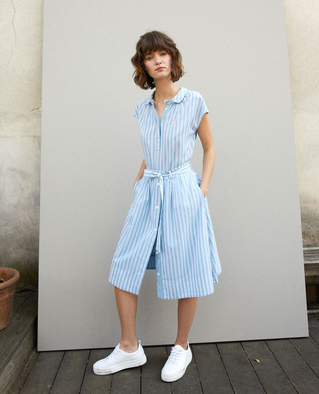 Belted skirt Blue