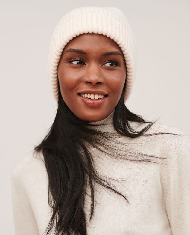 3D fine cashmere turtleneck jumper Jet stream