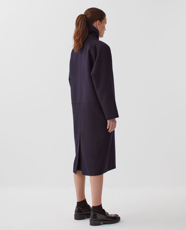 Double-sided long coat H695 night sky