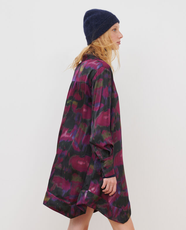 Silky printed dress