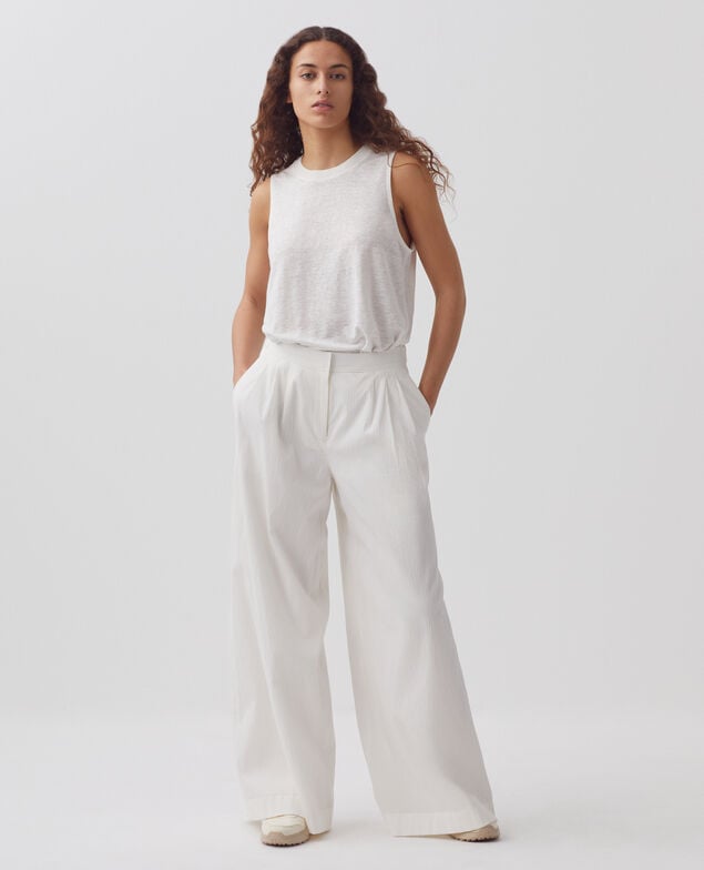 YVONNE - Loose cotton trousers