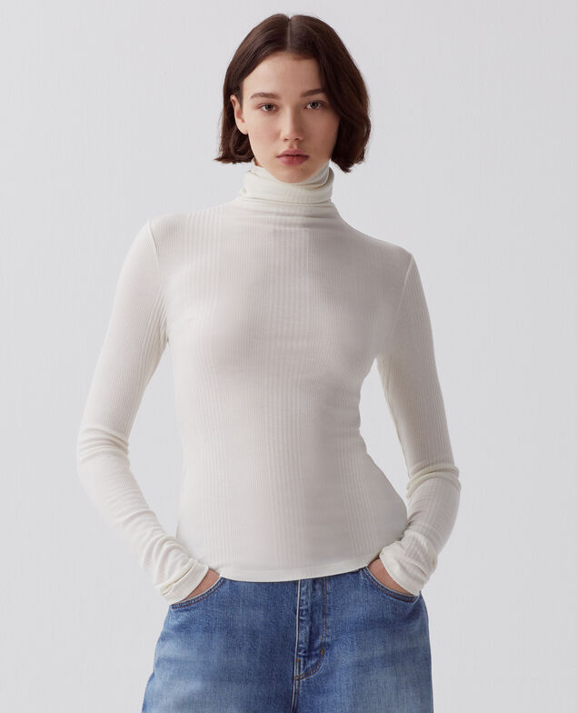 Long-sleeve t-shirt A040 ivory