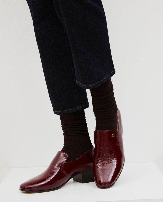 Leather moccasins Royale red