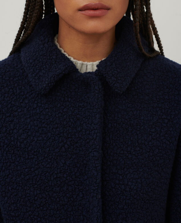 Long wool blend coat