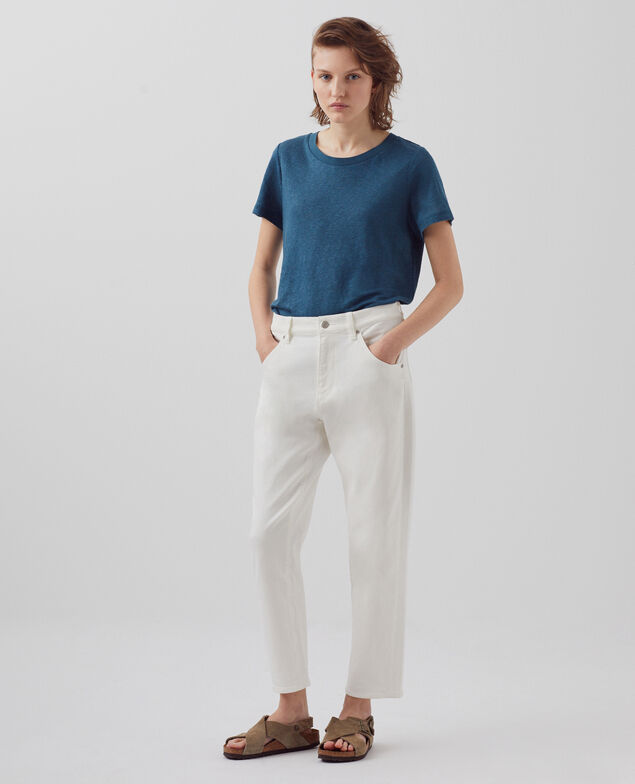 AMANDINE - linen round neck t-shirt