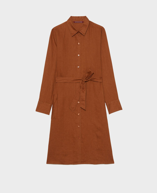 Linen shirt dress Monks robe