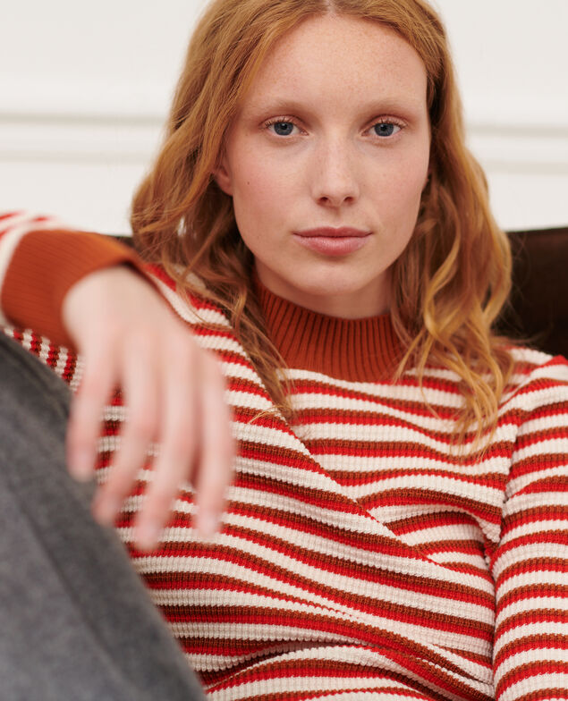 Striped jumper 8893 24 orange