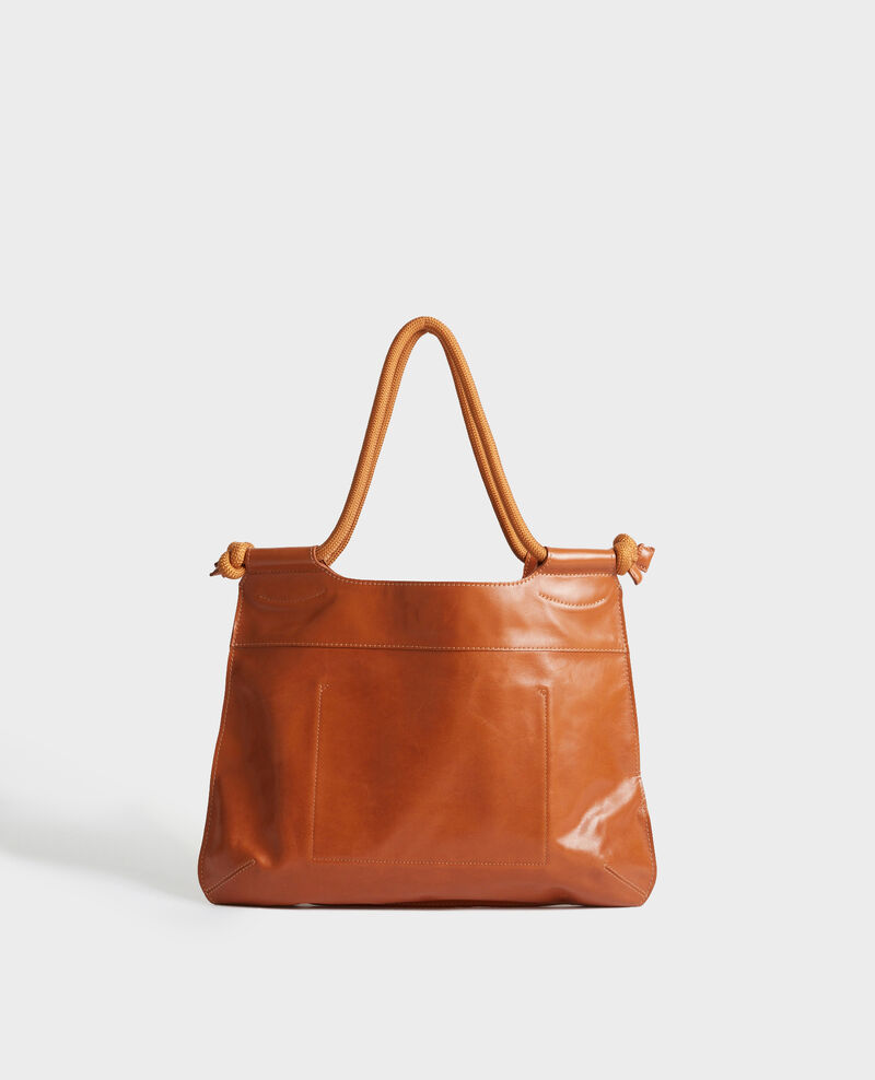 Leather tote Camel Penmarch