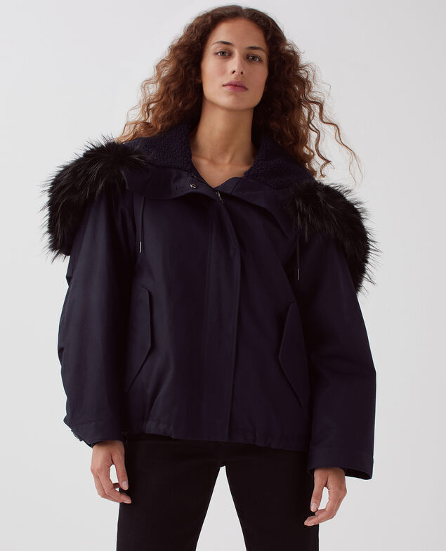 Hooded parka H695 night sky