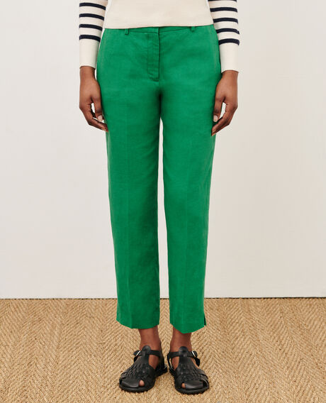 MARGUERITE - Cigarette trousers 0542 pine green 3spa005f03