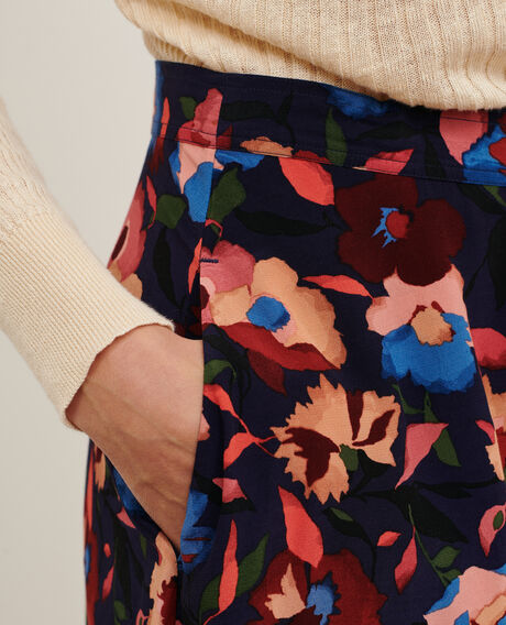 Printed mini skirt 8858 69 navy print 2wsk286v02