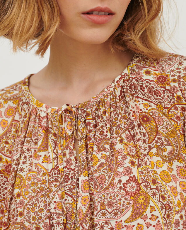 Silky printed dress