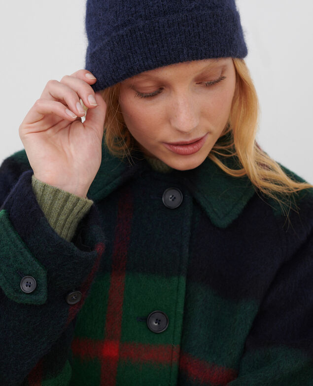 Long wool blend coat