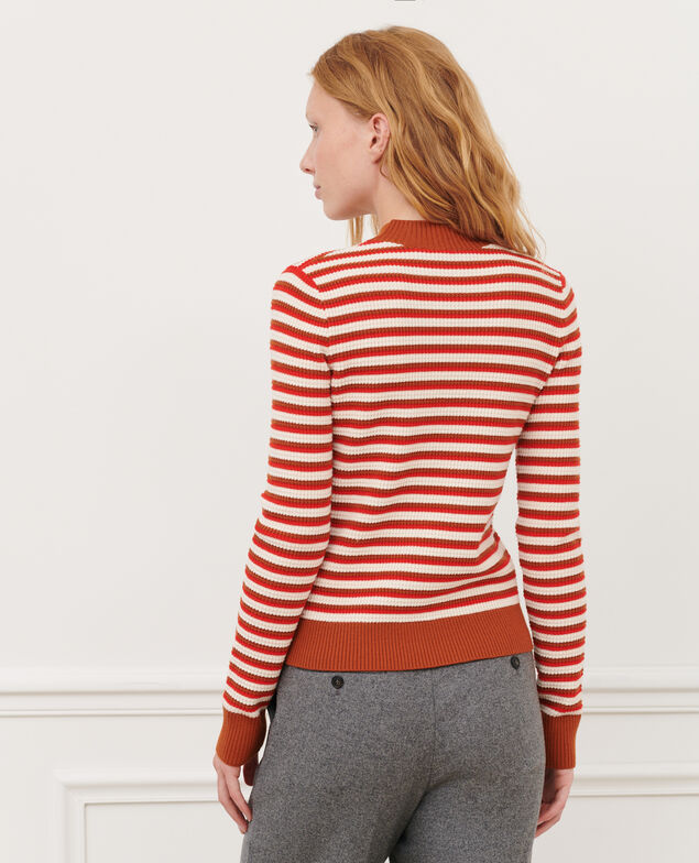 Striped jumper 8893 24 orange