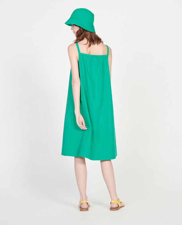 Cotton dress Golf green