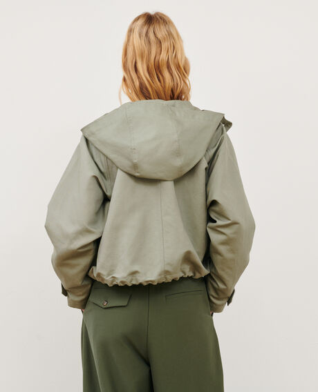 Linen blend jacket 0560 vetiver 3sja110c23