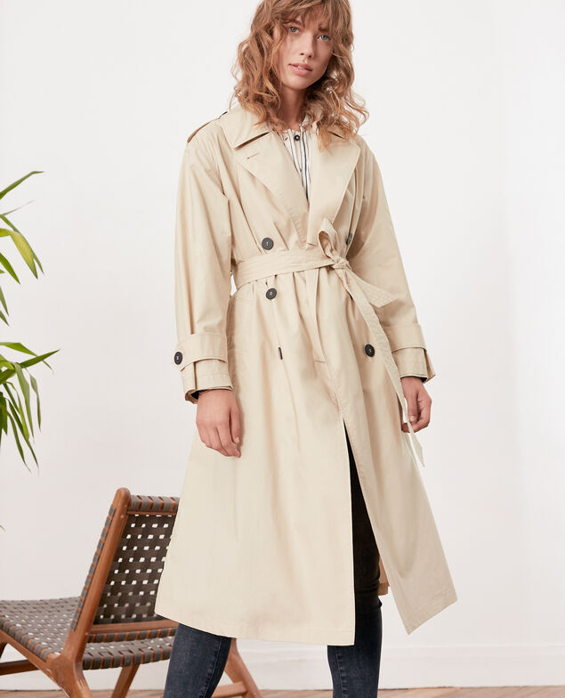 Loose fit Trench coat Tan