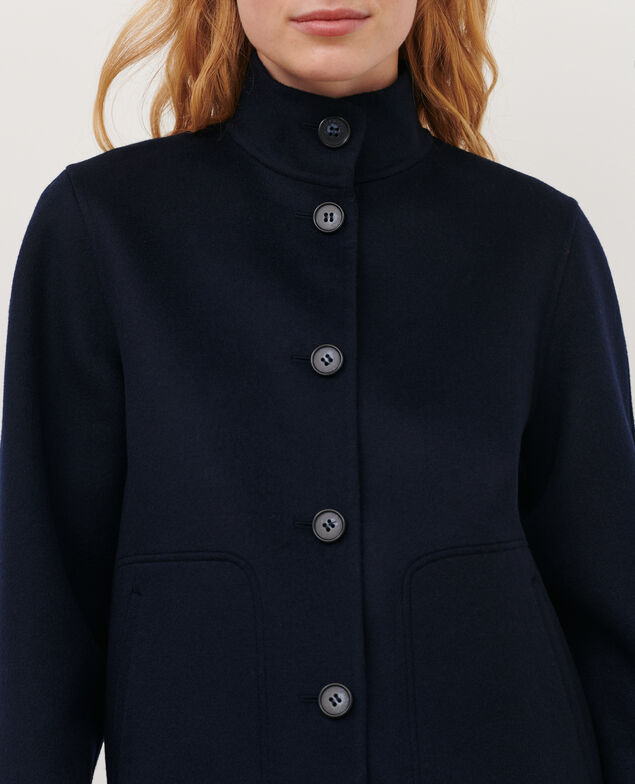 Double-sided wool and cashmere jacket 7012c 69 navy