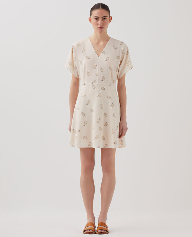 Floaty mini dress J492 ma paisley gold