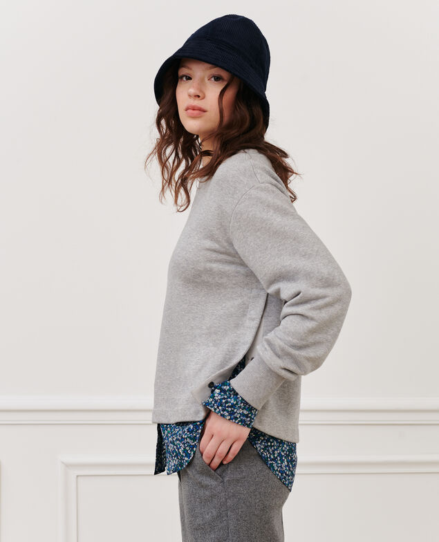 Cotton sweatshirt 03 greymelange