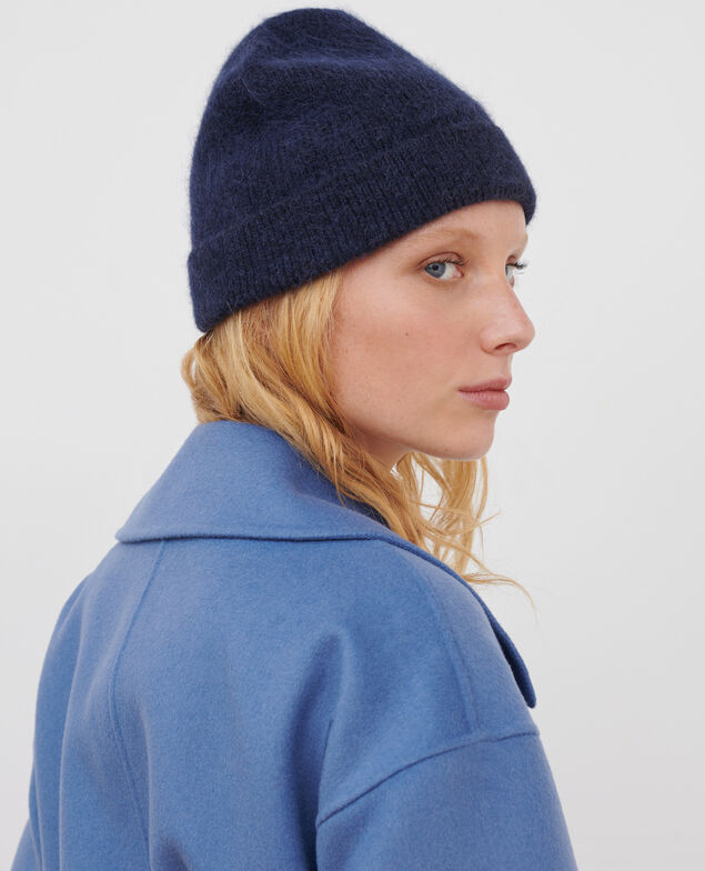 Double-faced wool and cashmere pea coat