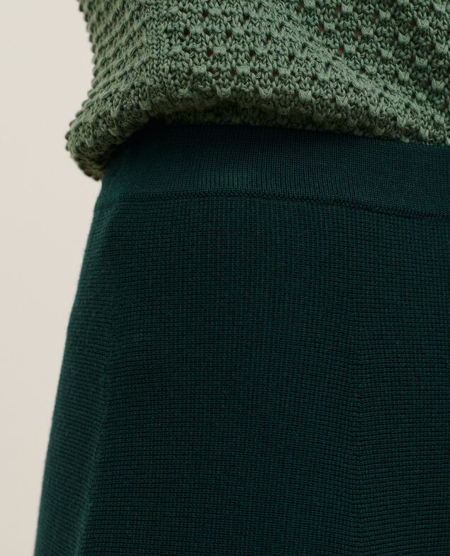 Wool mini skirt