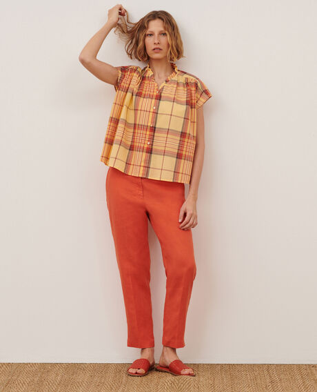 MARGUERITE - Cigarette trousers 0250 tiger lily orange 3spa005f03