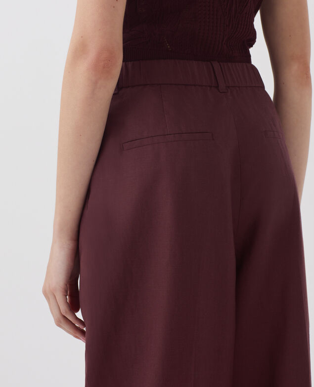 Pleated trousers J380 decadent chocolate