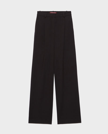 YVONNE - Wide pleated trousers 8853 09 black 2wpj095v08