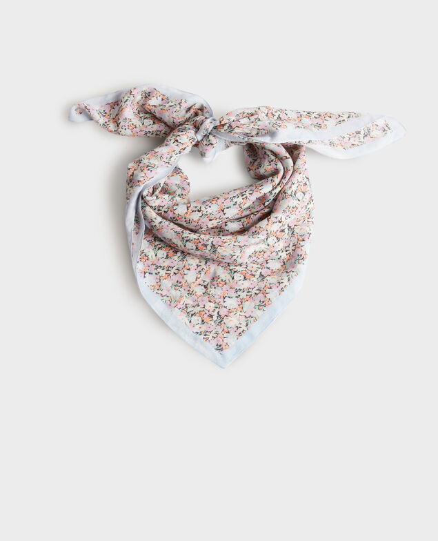 Cotton blend foulard 0110 champs fleuris pink 3ssc162
