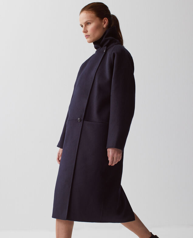 Double-sided long coat H695 night sky
