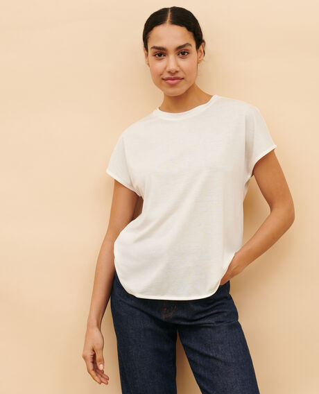 Loose cotton t-shirt 4262 cloud dancer 3ste274c14