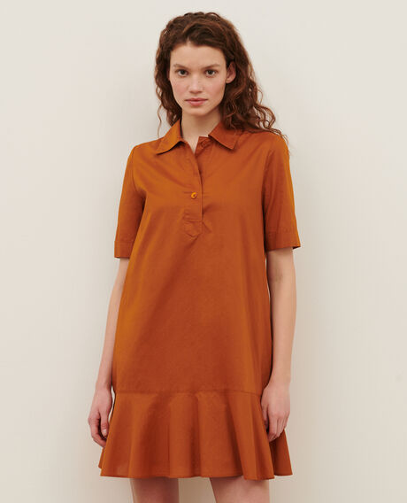 Cotton polo dress 29 orange 2sdr611c01