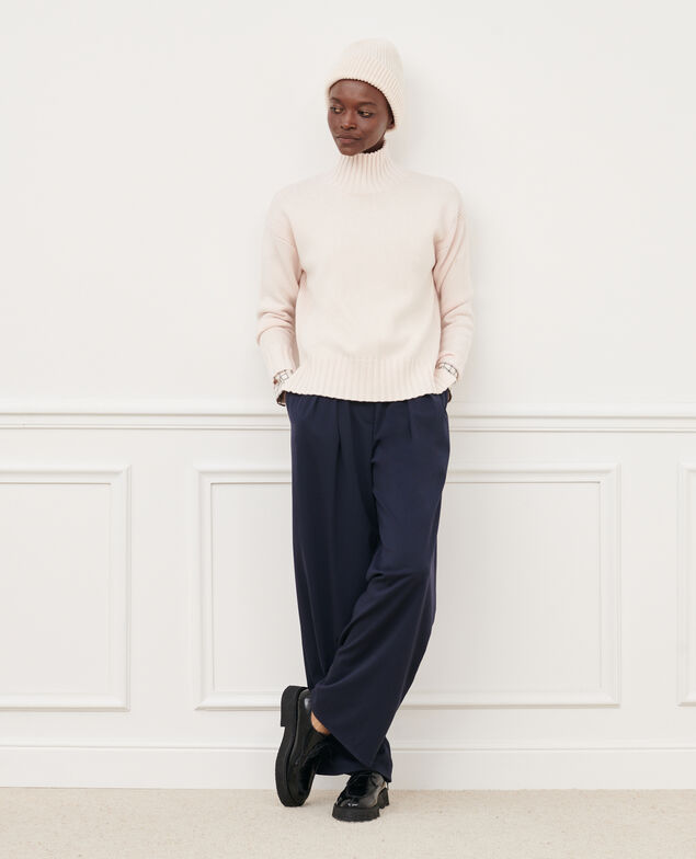 Virgin wool high neck jumper 8842 01 offwhite