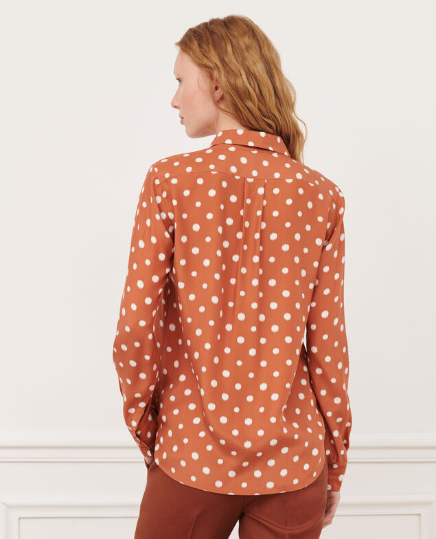 SIBYLLE - Silk shirt 95 print red