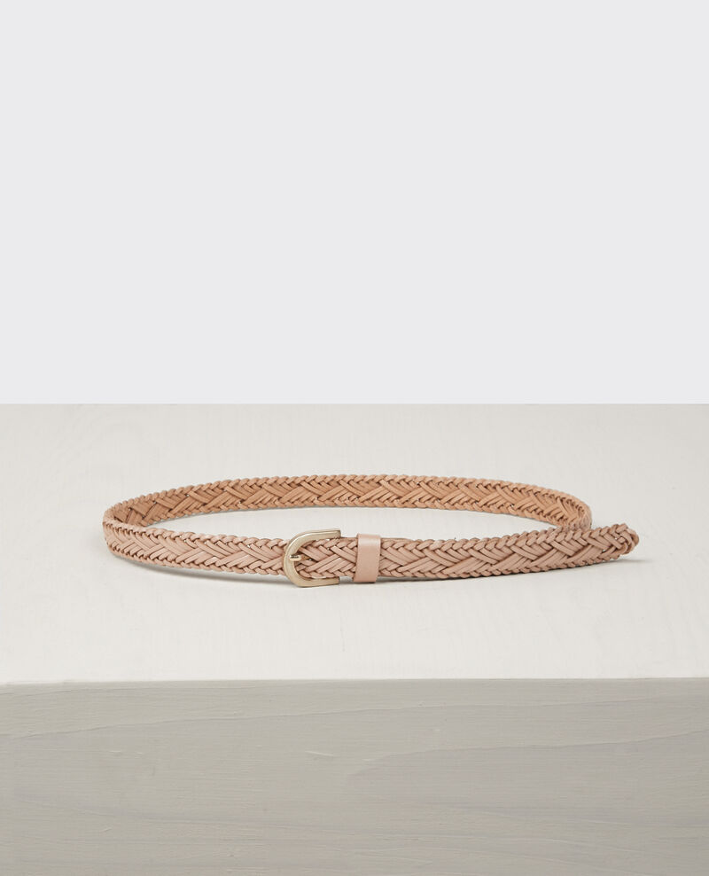 Braided leather belt Seashell - Cancan | Comptoir des Cotonniers