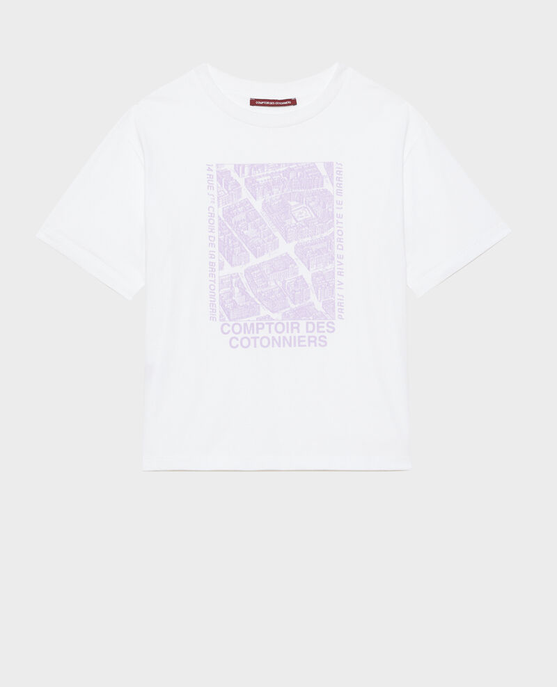 Short-sleeve cotton t-shirt Pastel lilac Marlane