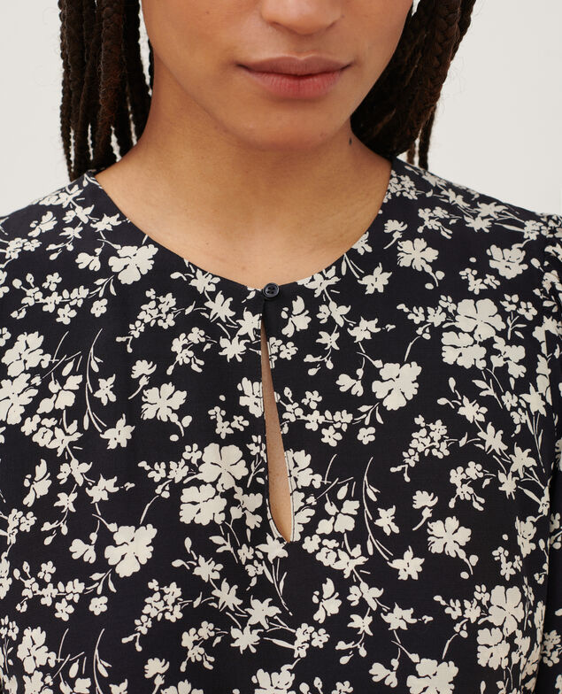 Silky printed dress