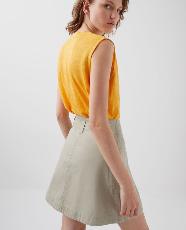 Cargo mini skirt H030 abbey stone