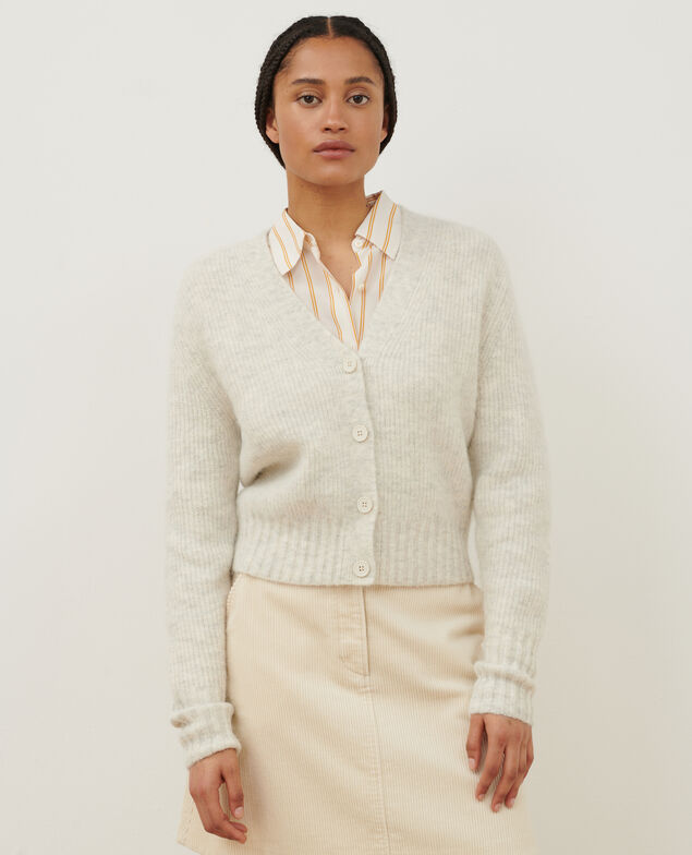 Alpaca blend cardigan