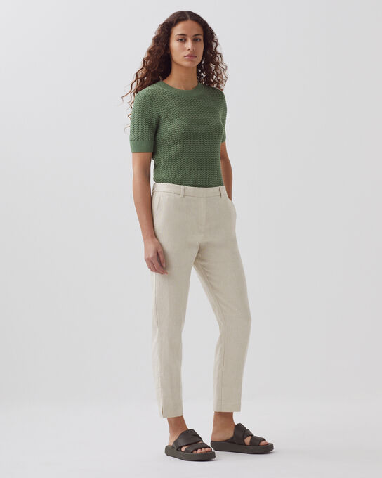 MARGUERITE - Cigarette trousers 0310 BEIGE NATURAL