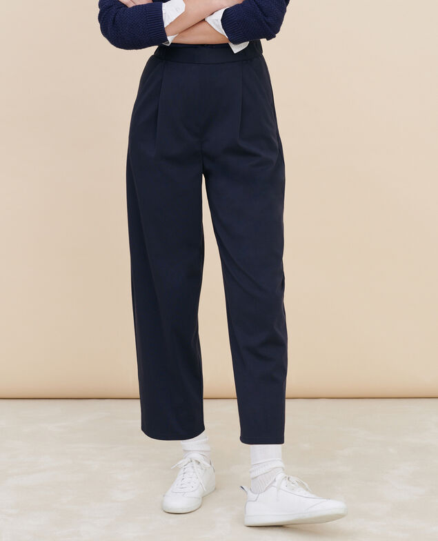 Cotton blend trousers 7012c 69 navy