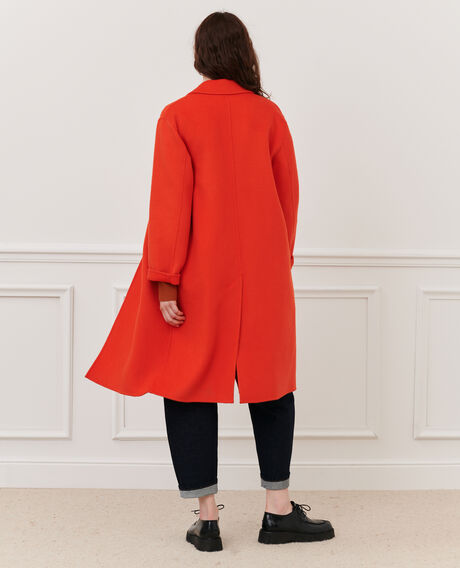 Double-sided wool blend coat 5112 spicy_orange Maclas