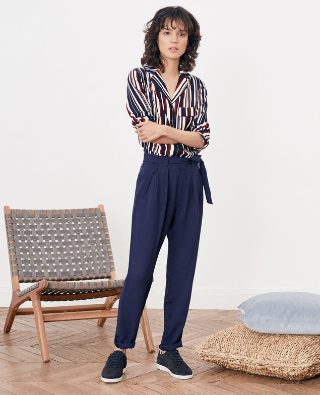 Loose trousers Marine