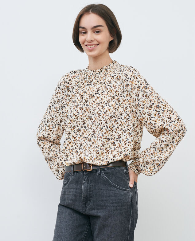 Flowing printed top Indienne light
