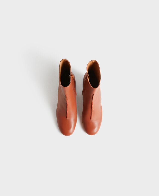 Leather heeled boots