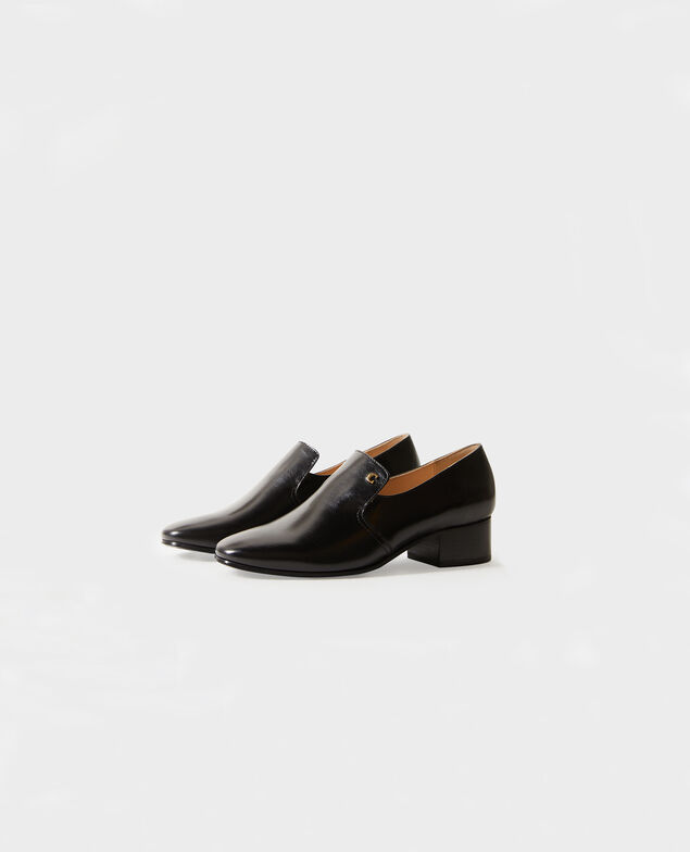 Leather moccasins Black beauty