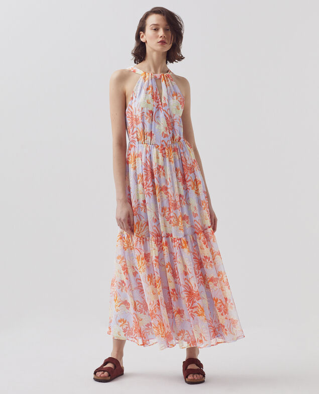 Fluid maxi dress H603 dahlia blue